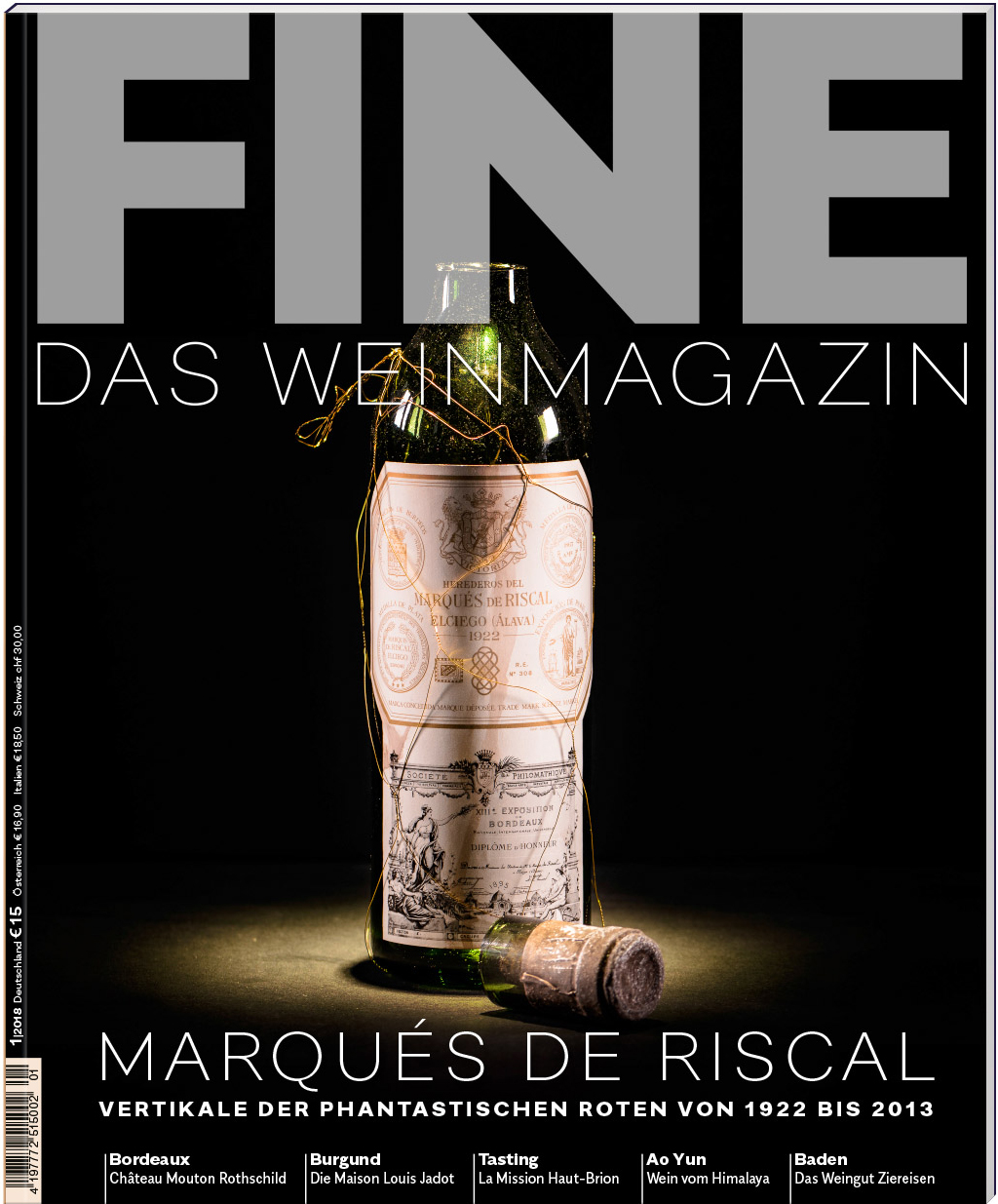 FINE Das Weinmagazin, 40. Ausgabe - 01/2018