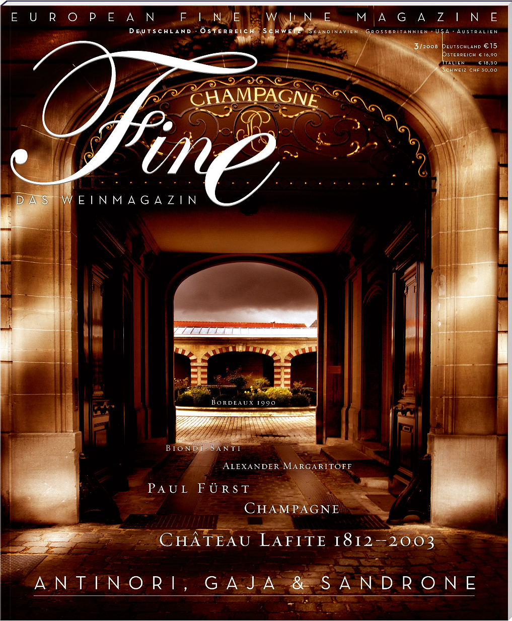 FINE Das Weinmagazin, 3. Ausgabe - 03/2008